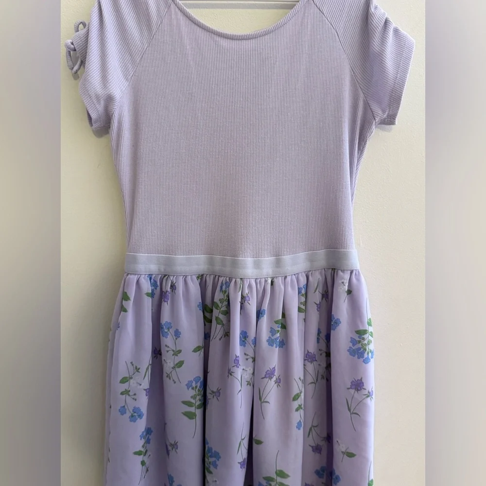 The Children’s Place Girls Floral Fit And Flare Dress Size 14 (XL) - Picture 4 of 7